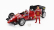 Brumm Iveco fiat Fiat Iveco 190 Truck Car Transporter Monaco Gp 1984 With 2x F1 Ferrari 126ck Turbo N 27 Michele Alboreto - N 28 Rene Arnoux + Figures And Accessories 1:43 Red