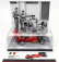Brumm prom Ferrari F1 126c4 N 0 Presentazione Fiorano Season 1984 With Michele Alboreto And Rene Arnoux Driver Figures 1:43 Červená Černá