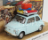 Brumm prom Fiat 500r 1972 - Tutti Al Mare - Saluti Da Oltrona S.m. 1:43, světle modrá