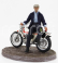 Clc-models Ossa 250 Ae73 Enduro 1973 With Terence Hill Small Action Figure - From Movie - Altrimenti Ci Arrabbiamo - Tv Series - Motorcycle 1:12 Bílá