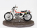 Clc-models Ossa 250 Ae73 Enduro 1973 With Terence Hill Small Action Figure - From Movie - Altrimenti Ci Arrabbiamo - Tv Series - Motorcycle 1:12 Bílá