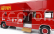 Cmr Om fiat 150 Rolfo Truck Car Transporter 2-assi 1966 - For F1 312b 1970 And Ferrari P3 Spider 1966 1:18 Red