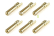 Corally zlacený konektor 5.0mm samec rovný (6)