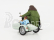 Corgi Motorcycle Hagrid's Sidecar Harry Potter - Movie 1:36 Velmi Světle Zelená