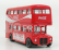 Corgi Routemaster Rml 2757 Autobus London Coca-cola 1956 1:64 Červená Bílá