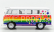 Corgi Volkswagen T1 Minibus Camper Van 1961 - Peace & Love 1:43 Různé