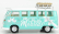 Corgi Volkswagen T1 Minibus Just Married 1961 1:43 Světle Modrá Bílá