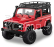 RC auto Land Rover Defender D90, červená
