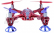 RC dron Skylark, ochranným rám, červený