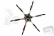 Dron DJI F550 ARF kit hexakoptéra
