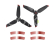 DJI FPV - 5328S vrtule s nálepkami (Red)