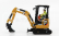Dm-models Caterpillar Cat301.7 Cr Escavatore Cingolato - Tractor Hydraulic Mini Excavator 1:50 Žlutá Černá