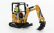 Dm-models Caterpillar Cat301.7 Cr Escavatore Cingolato - Tractor Hydraulic Mini Excavator 1:50 Žlutá Černá
