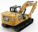 Dm-models Caterpillar Cat320 Escavatore Cingolato - Tractor Hydraulic Excavator - Next Generation 1:50 Žlutá Černá