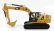 Dm-models Caterpillar Cat320 Escavatore Cingolato - Tractor Hydraulic Excavator - Next Generation 1:50 Žlutá Černá