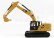 Dm-models Caterpillar Cat320 Escavatore Cingolato - Tractor Hydraulic Excavator - Next Generation 1:50 Žlutá Černá