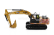 Dm-models Caterpillar Cat320 Gx Escavatore Cingolato - Tractor Hydraulic Excavator Scraper 1:50 Žlutá Černá