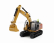 Dm-models Caterpillar Cat320 Gx Escavatore Cingolato - Tractor Hydraulic Excavator Scraper 1:50 Žlutá Černá