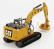Dm-models Caterpillar Cat320f Escavatore Cingolato - Tractor Hydraulic Excavator 1:64 Žlutá Černá