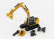 Dm-models Caterpillar Cat320f Escavatore Cingolato - Tractor Hydraulic Excavator 1:64 Žlutá Černá