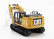 Dm-models Caterpillar Cat320f L Escavatore Cingolato - Tractor Hydraulic Excavator 1:64 Žlutá Černá
