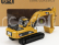 Dm-models Caterpillar Cat330d Escavatore Cingolato - Tractor Hydraulic Excavator Scraper 1:50 Žlutá Černá
