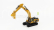 Dm-models Caterpillar Cat330d Escavatore Cingolato - Tractor Hydraulic Excavator Scraper 1:50 Žlutá Černá