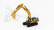 Dm-models Caterpillar Cat330d Pásový bagr 1:50, žlutá