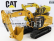 Dm-models Caterpillar Cat336 Escavatore Cingolato - Tractor Hydraulic Excavator Scraper - Next Generation 1:50 Žlutá Černá