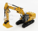 Dm-models Caterpillar Cat352 Pásový bagr 1:50, žlutá