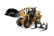 Dm-models Caterpillar Cat930 Ruspa Gommata - Scraper Tractor Wheel Loader 1:50 Žlutá Černá