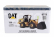 Dm-models Caterpillar Cat930 Ruspa Gommata - Scraper Tractor Wheel Loader 1:50 Žlutá Černá