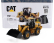 Dm-models Caterpillar Cat930 Ruspa Gommata - Scraper Tractor Wheel Loader 1:50 Žlutá Černá
