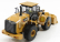 Dm-models Caterpillar Cat950gc Ruspa Gommata - Scraper Tractor Wheel Loader 1:50 Žlutá Černá