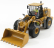 Dm-models Caterpillar Cat950gc Ruspa Gommata - Scraper Tractor Wheel Loader 1:50 Žlutá Černá