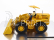 Dm-models Caterpillar Cat966a Ruspa Gommata - Scraper Tractor Wheel Loader 1:50 Žlutá Černá