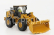 Dm-models Caterpillar Cat966m Ruspa Gommata - Scraper Tractor Wheel Loader 1:87 Žlutá Černá