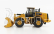 Dm-models Caterpillar Cat972m Ruspa Gommata - Scraper Tractor Wheel Loader 1:87 Žlutá Černá