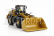 Dm-models Caterpillar Cat982xe Ruspa Gommata - Scraper Tractor Wheel Loader 1:50 Žlutá Černá