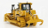 Dm-models Caterpillar Catd6r Xl Track Dozer Ruspa Cingolata - Scraper Type Tractor 1:50 Žlutá Černá