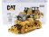 Dm-models Caterpillar Catd8 Ruspa Cingolata - Dozer Scraper Track Type Tractor 1:50 Žlutá Černá