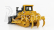 Dm-models Caterpillar Catd9t Ruspa Cingolata - Scraper Type Tractor 1:87 Žlutá Černá