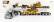 Dm-models Caterpillar International Hx520 Nákladní vůz s přívěsem + Pásový bagr 1:50