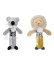 Doudou Chrastítko pískací 17 cm 1 ks lev