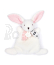 Doudou Dárková krabička růžová -  mini  králíček 17 cm