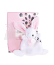 Doudou Dárková krabička růžová -  mini  králíček 17 cm