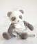 Doudou Dárková sada - plyšová hračka panda s dečkou 20 cm