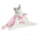 Doudou Dárková sada - plyšový muchláček jednorožec růžový 20 cm