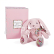Doudou Histoire d´Ours Plyšový kamarád růžový králíček 25 cm