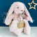 Doudou Histoire d´Ours Plyšový kamarád růžový králíček 50 cm